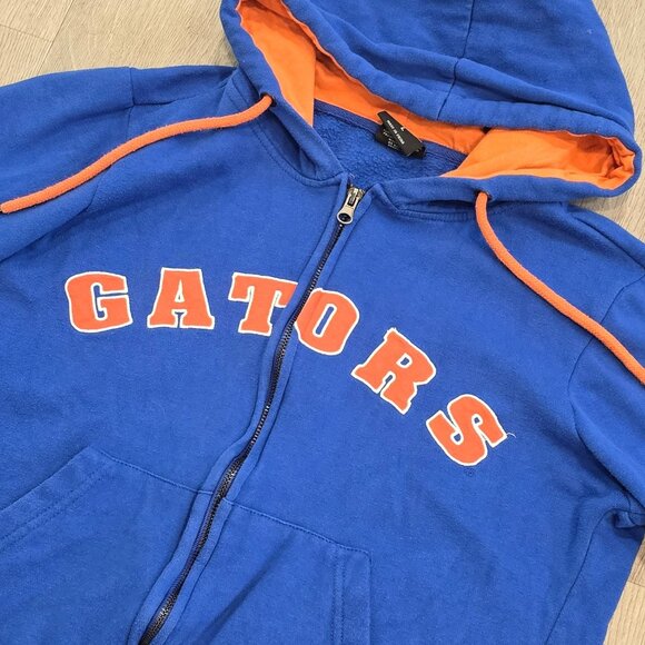 Florida Gators kids Zip-Up Hoodie size L Colosseum Blue & Orange - Picture 6 of 6